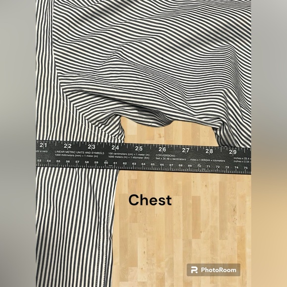 GAP Large Cotton Striped Long Sleeve Button Down Dress Shirt Work Casual - Picture 6 of 8